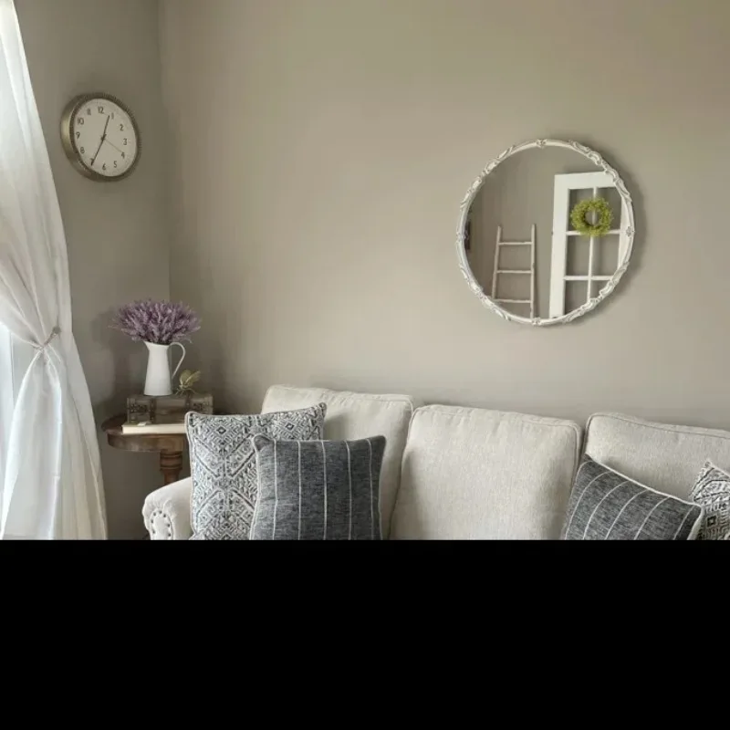 b573   retro smart bathroom mirror carved wall-mounted mirror sink vanity mirror