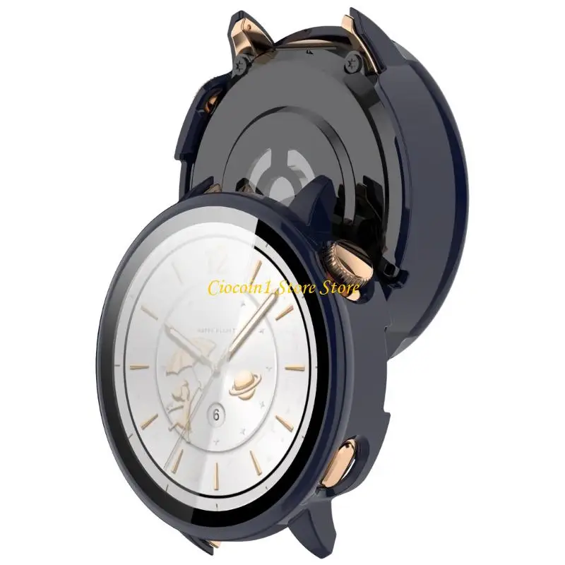 A3PC Thin Profile Tempered Glass Shielding Full Body defense & Effortless Removal Shockproof Case for Watch Mini