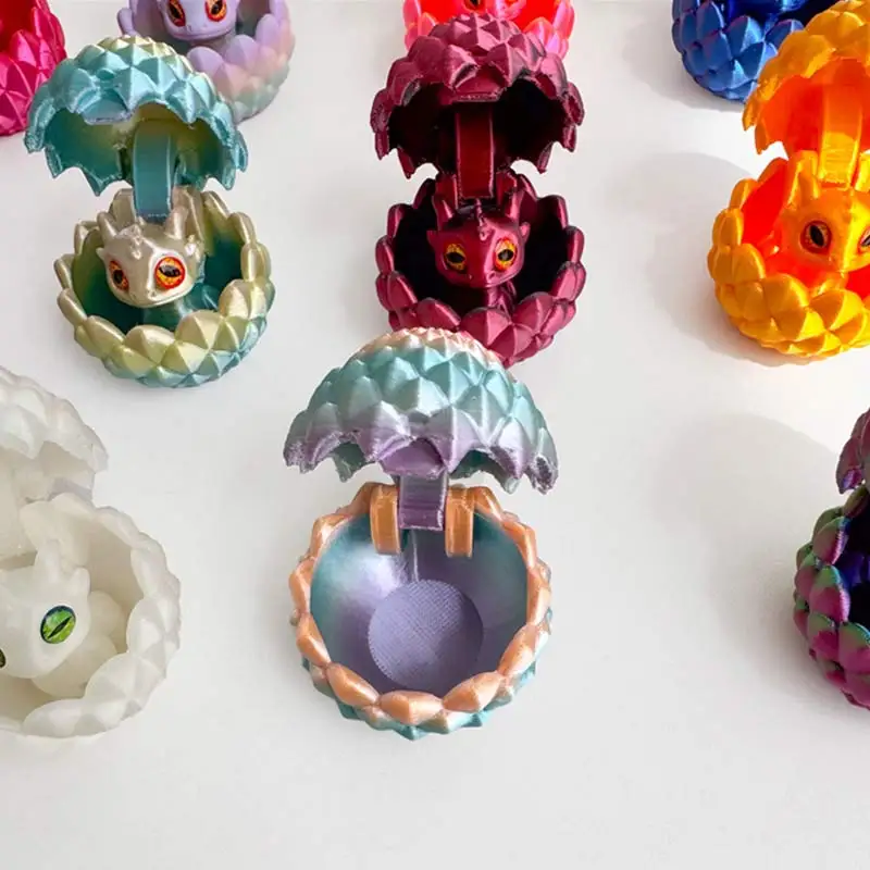 ثلاثية الأبعاد مطبوعة التنين دراغون بول التنين البيض عيد الفصح لعبة ثلاثية الأبعاد شخصيات مطبوعة مضحك سطح المكتب زخرفة ديكور غرفة مكتب المنزل لعبة لتخفيف الضغط #4