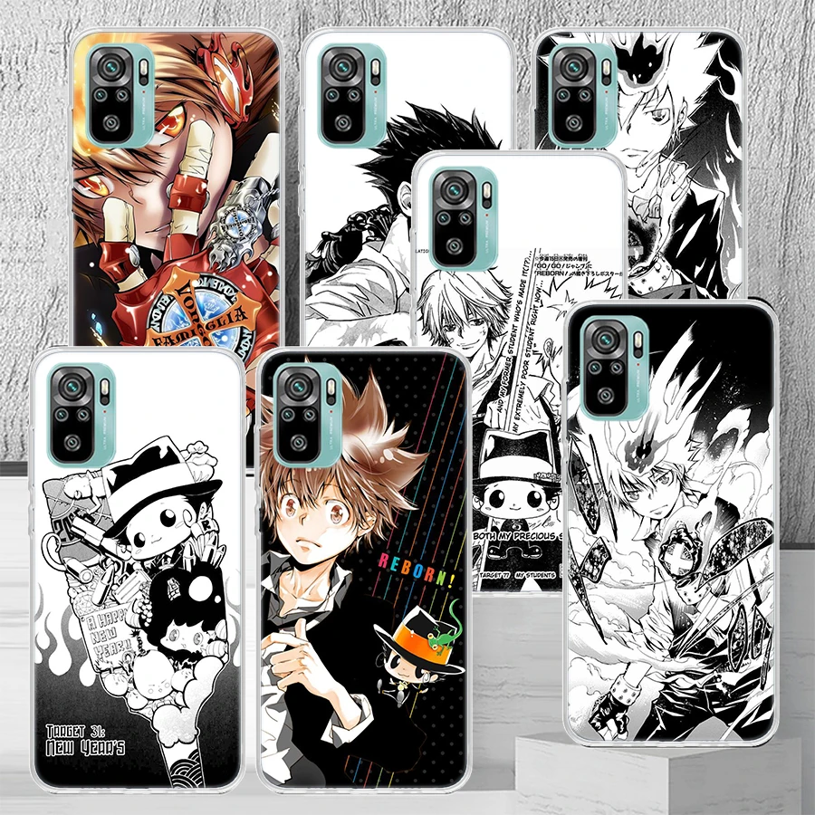 Katekyo Hitman Reborn Phone Case Cover for Xiaomi Redmi Note 13 12S 12 11 Pro Plus 11S 11T 11E 10 10S 9 9S 8 7 Global Soft Cover