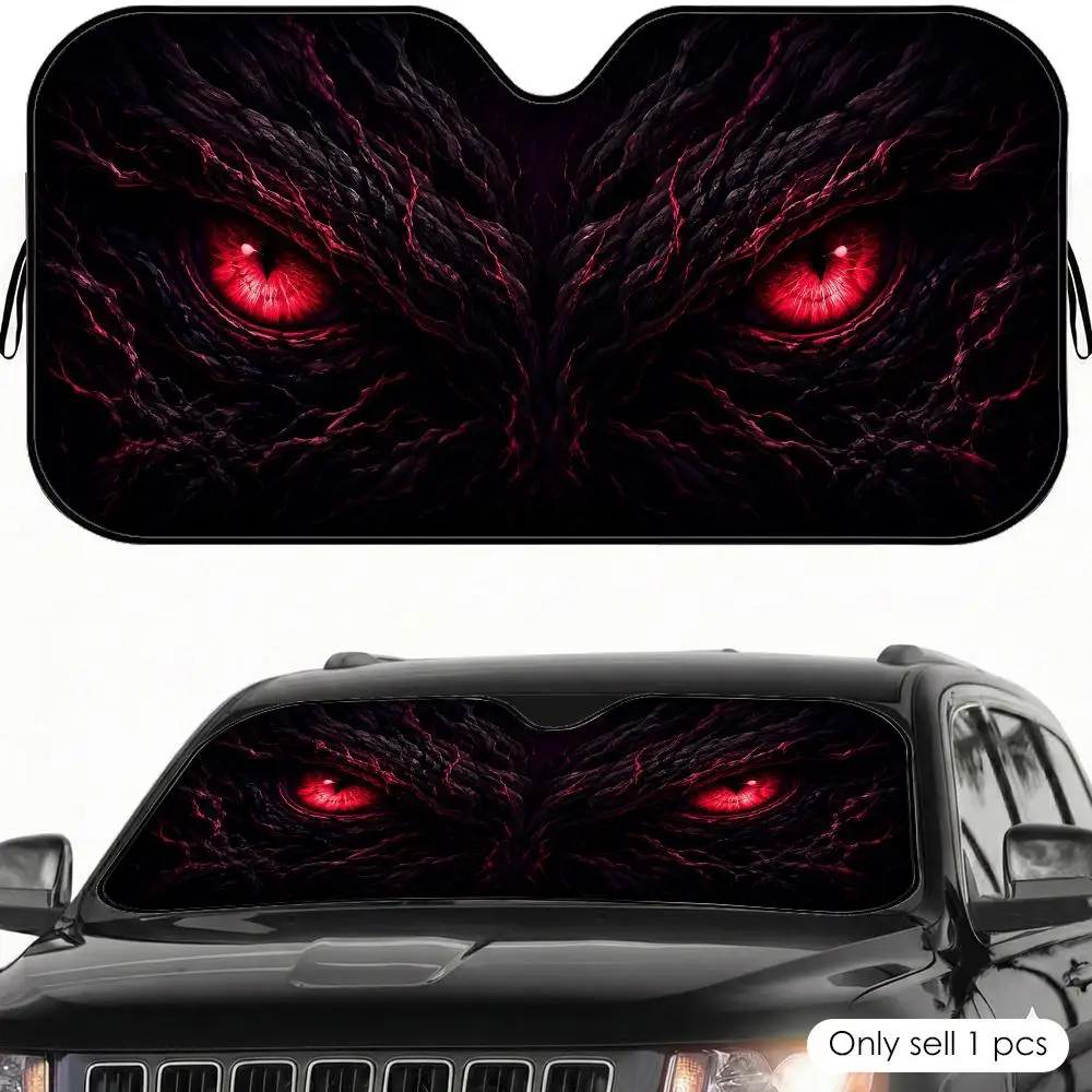 Crimson Rift Dragon Eyes Sun Visor Car Sun Shade Front Windshield Coverings Blocker Auto Protector Window Visor Screen Cover