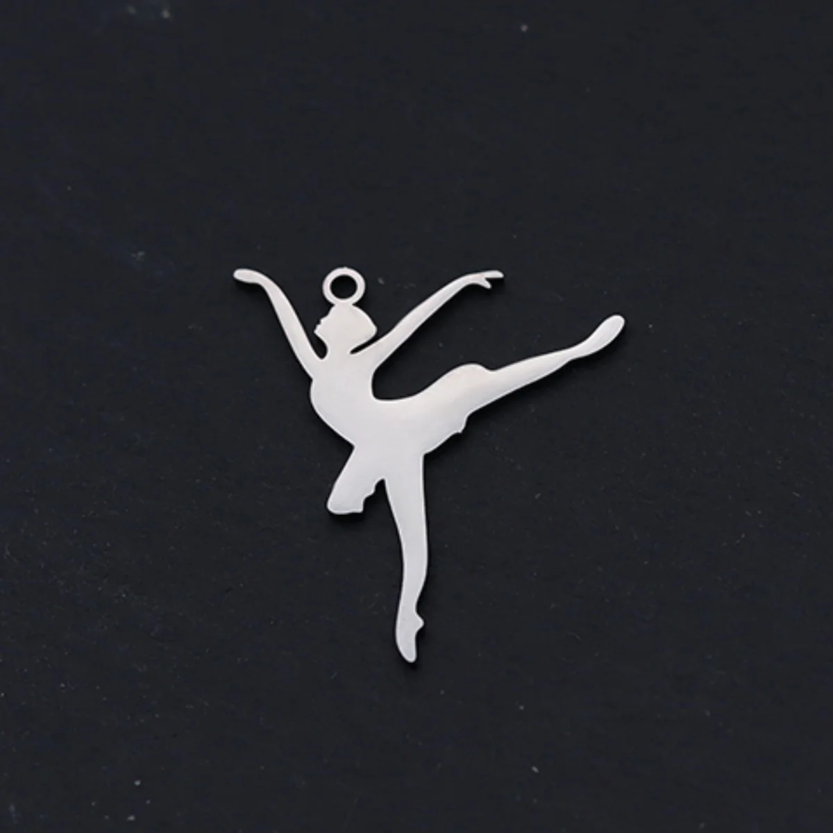 

3pcs Graceful Ballet Dancer Charms for Jewelry Making Tassels Earrings Women Stainless Steel Pendant Bracelets diy Accessories