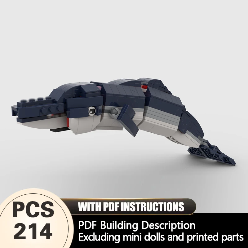 

Creators Animal Series Model MOC Building Bricks River Dolphin Modular Technology Gifts Holiday Assemble Children Toys Suit