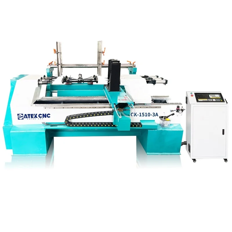 Venda quente 1510 precisão cnc alimentação automática madeira piscina cue torneamento torno hine com alta qualidade