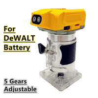 For DeWALT 20V 18V Battery Electric Trimmer Brushless Woodworking Trimming Machine Wood Router Milling Engraving Slotting Tools
