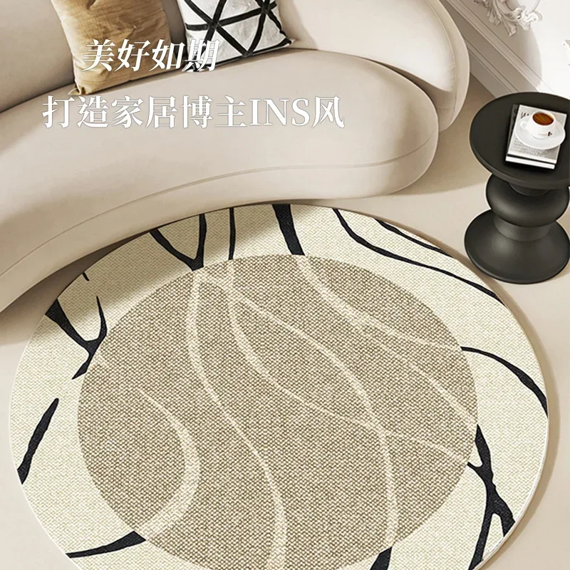

Light luxury senior living room camping round coffee table blanket bedroom cloakroom dressing table floor mat
