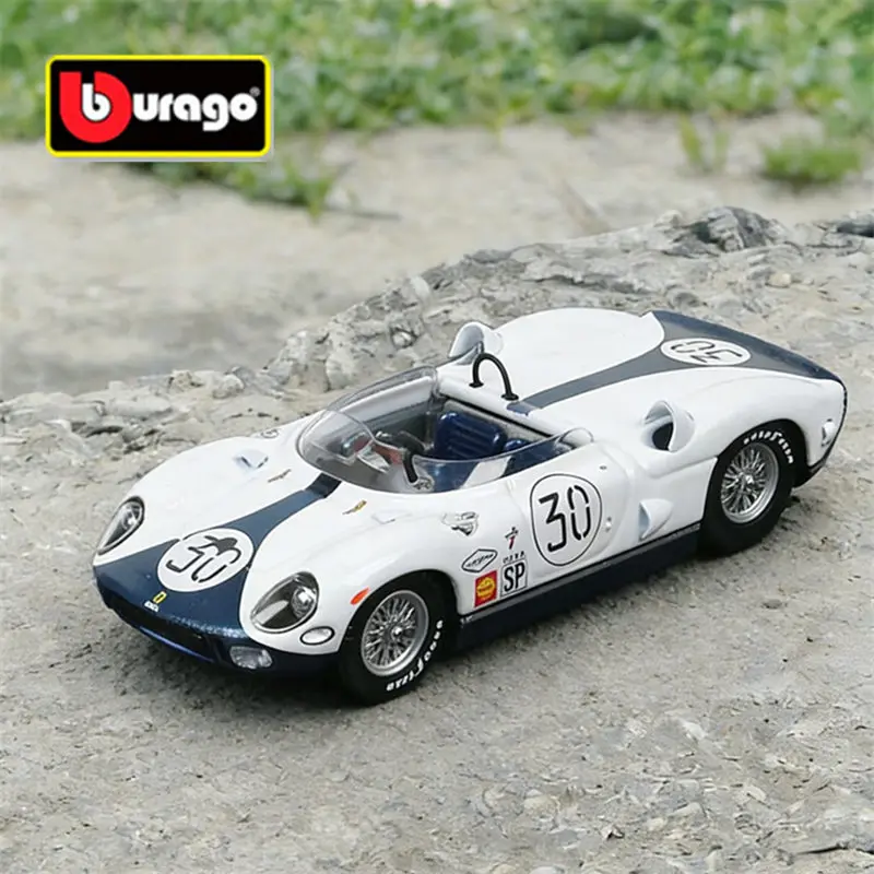 

Bburago 1:43 Ferrari 330P 1965 Alloy Sports Car Model Diecast Metal Classic Track Racing Vehicles Car Model Simulation Kids Gift