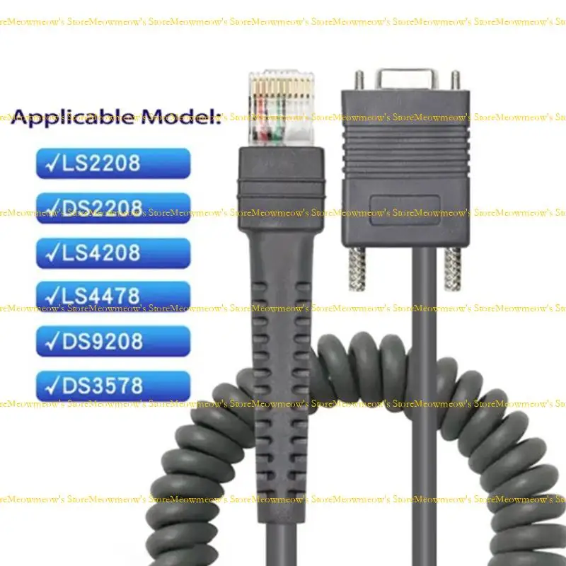 W91A RJ45 RS232 LS2208 Kabel połączenia płynne przepływy danych dla skanerów kodów kreskowych symboli