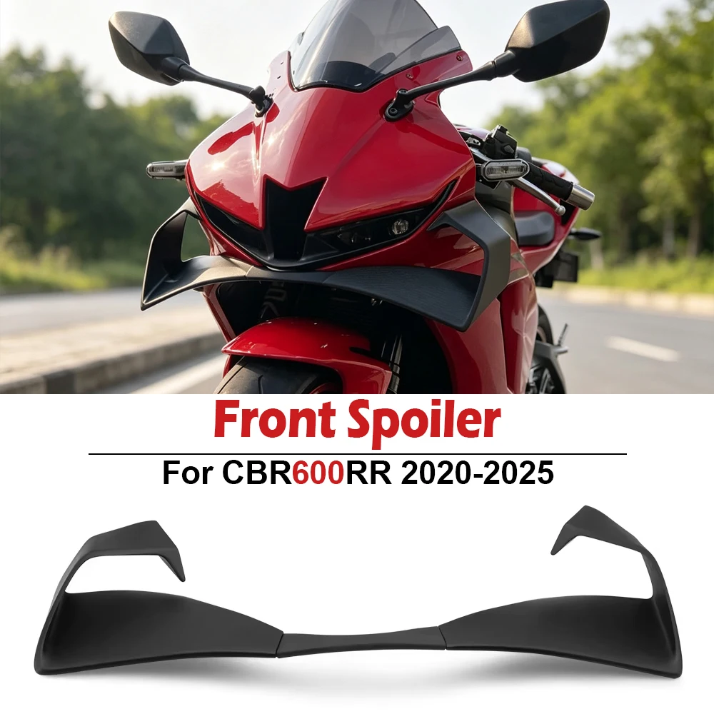 For CBR600RR 2025 Motorcycle Air Aero Fixed Wind Wing Front Spoiler Winglet Wind Deflector For Honda CBR600 RR 2020-2024 2023