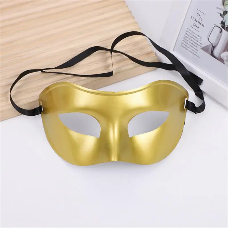 Woman Men Masquerade Mask  Prom Retro Pattern Solid Color Masks Mardi Gras Costume Party Easter Wedding Birthday Halloween