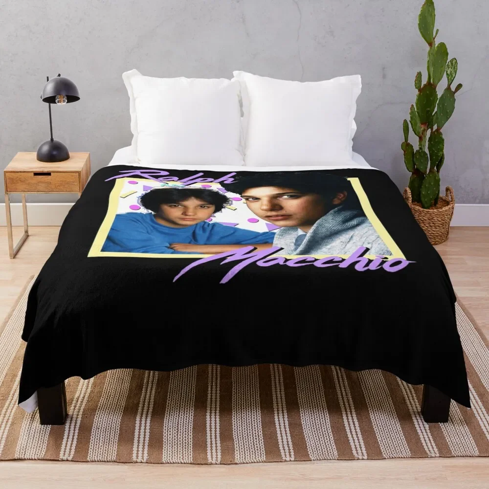 

80s Ralph Macchio Essential T-Shirt Throw Blanket Summer Fluffy Shaggy Flannel Fabric Decorative Beds Blankets