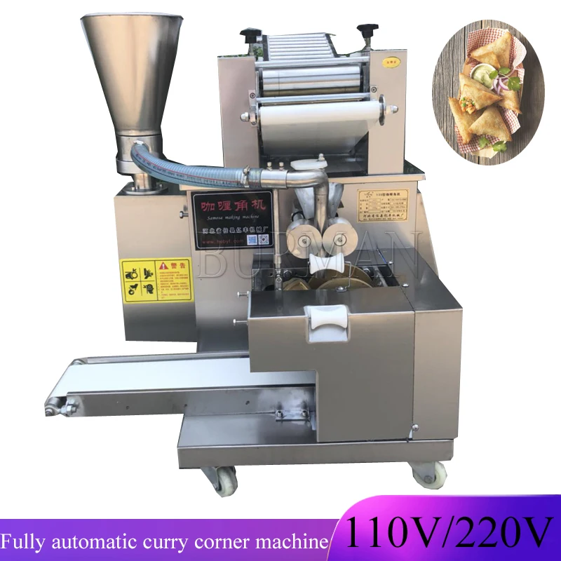 Automatic Empanada Maker Fried Curry Angle Samosa Making Machine  Stainless Steel