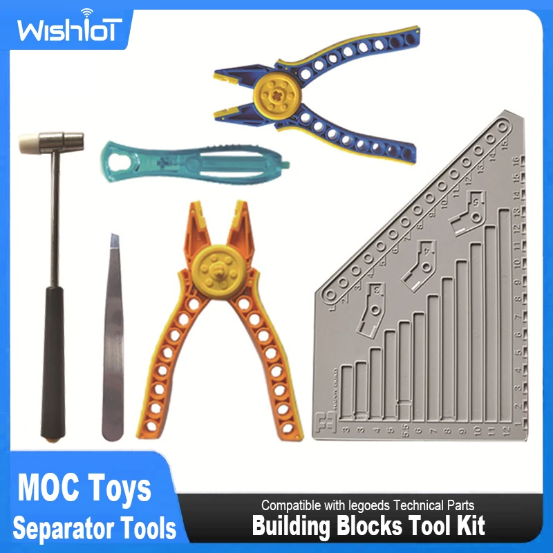 Building Blocks Tool Kit Brick Separator Tools Compatible with legoeds Technical Parts Multi-functional Hammer Pliers Tweezers