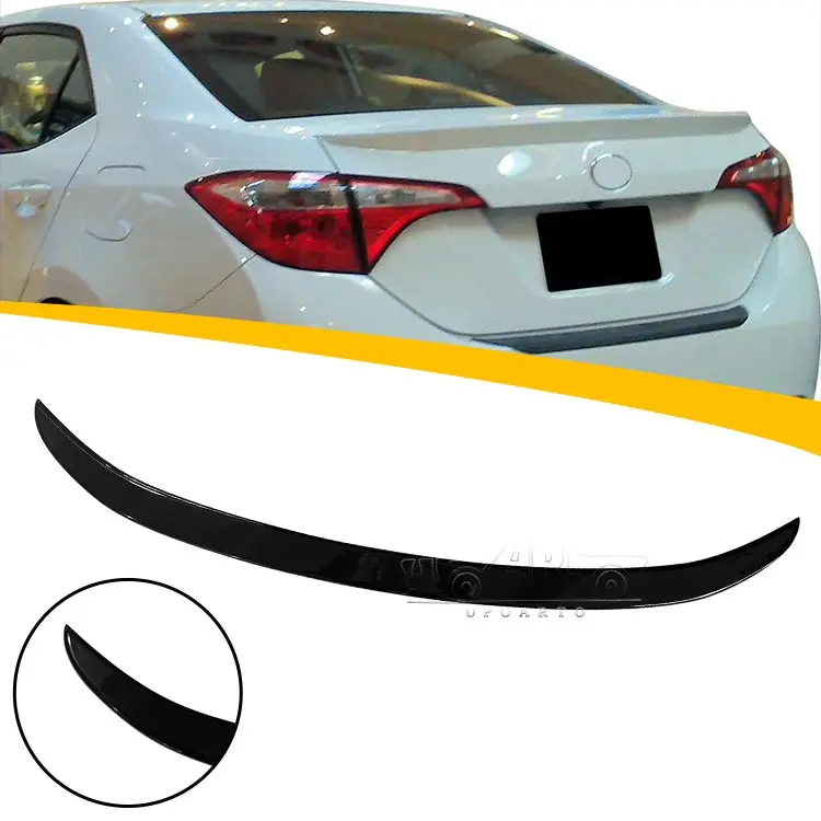 

For Manufactory High Repurchase Rate ABS Plastic Carbon Fiber Rear Boot Lip Spoiler for Toyota Corolla USA Model 2014