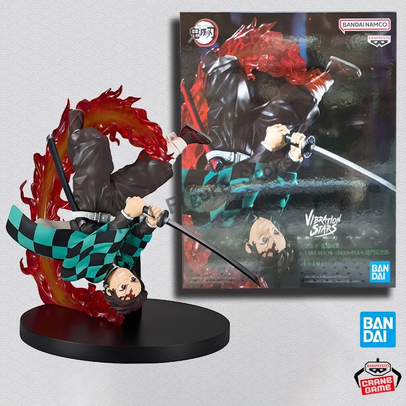 BANPRESTO Original VIBRATION STARS Demon Slayer Tanjiro Kamado 15cm figura personaje modelo juguete colección de regalo