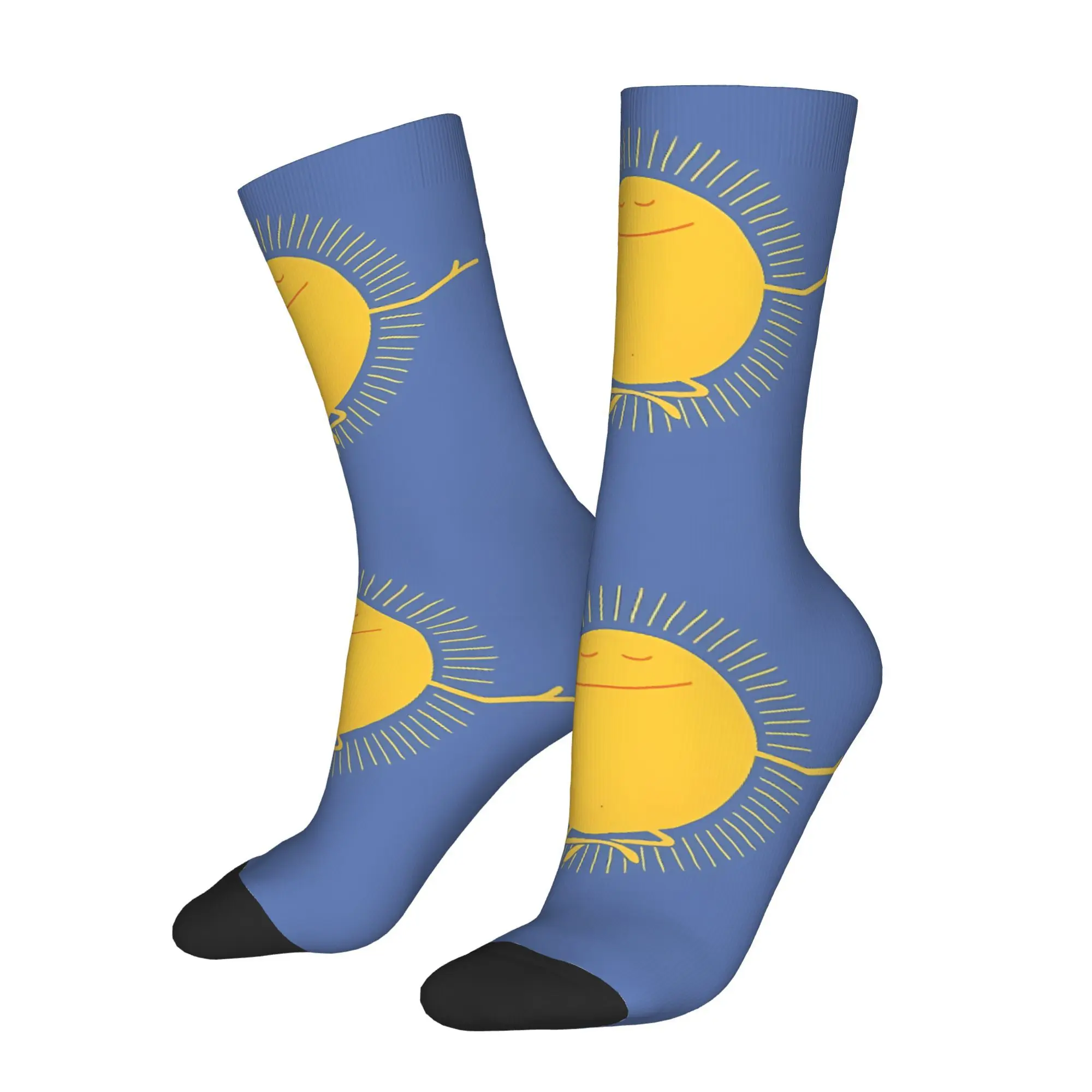 

Happy Men's Socks Sun Worshipper Retro Hip Hop Novelty Crew Sock Gift Pattern Printed