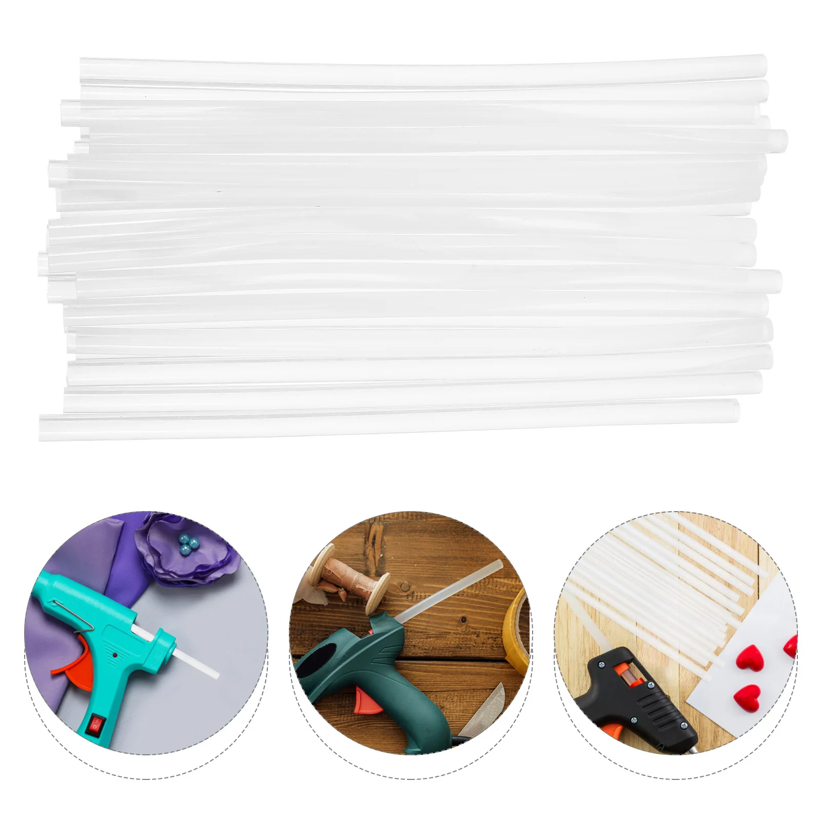 

30Pcs Hot Melt Glue Sticks Multi-Function Adhesive Hot Glue Rods for DIY Crafts Handicrafts Making Repair Sealing Art Projects