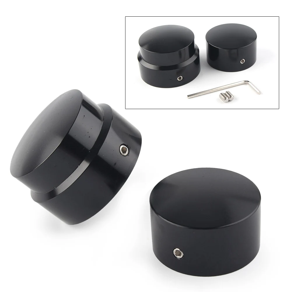 2PCS Motorcycle Rear Axle Nut Cover Caps Set for Harley Sportster 883 1200 XG XL CVO Dyna SuperLow XL883L Wide Glide FXDWG