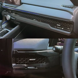 For Honda Accord 11th gen 2023 2024 ABS Carbon Fiber Interior Car Center Console Dashboard Air Vent Outlet Cover Trim Strip
