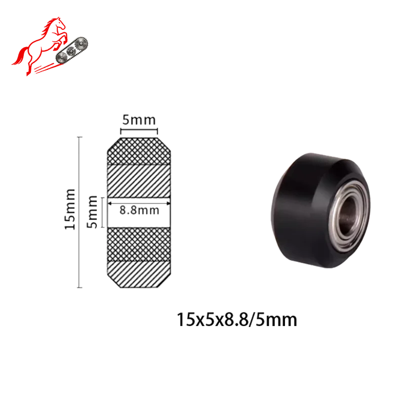 

3D printer pulley V-wheel engraving writing machine passive wheel POM wheel Peilin wheel idler wheel