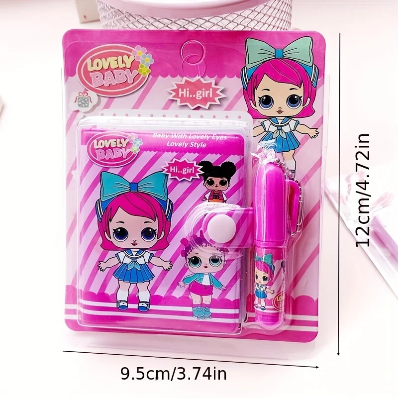 Imagem -02 - Caderno de Boneca Surpresa com Caneta Esferográfica Menina Kawaii Escrevendo Diário para Crianças Escola e Escritório Papelaria Abastecimento Bonito