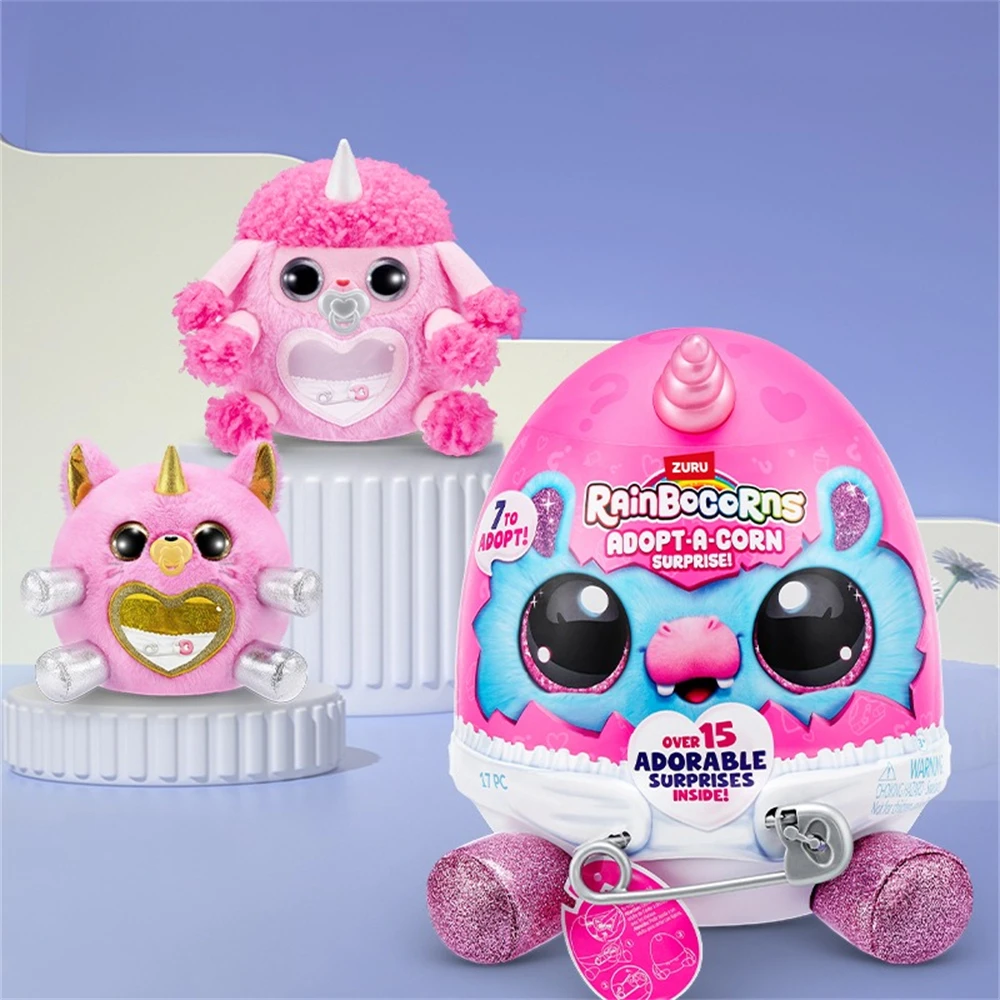 ZURU Adopt-A-Corn Surprise Dalmatian ألعاب من نسيج مخملي صندوق أعمى تحصيل لطيف دمية أرنب مفاجأة البيض للفتيات والأطفال #3