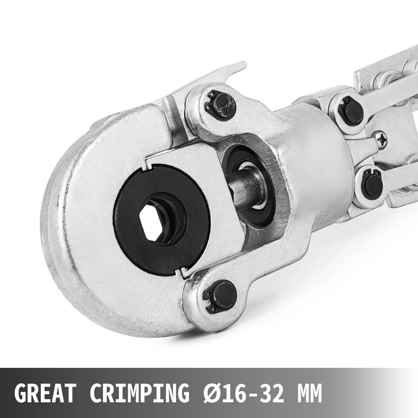 VEVOR Pinze a Crimpare per Tubi 16-32mm Pressatura di Utensili in Acciaio Rotanti Raccordi per Tubi Compositi Estensibili Raccordi per Presse Pressa per Tubi a Mano Attrezzo per Tubi Composti