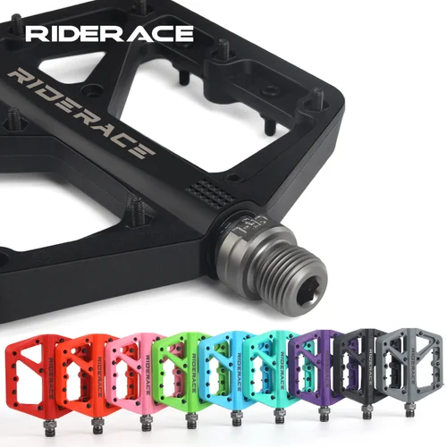 1 par de pedales de bicicleta ultraligeros de nailon con rodamientos de sello DU, plataforma plana para bicicleta de montaña y carretera, accesorios antideslizantes para ciclismo