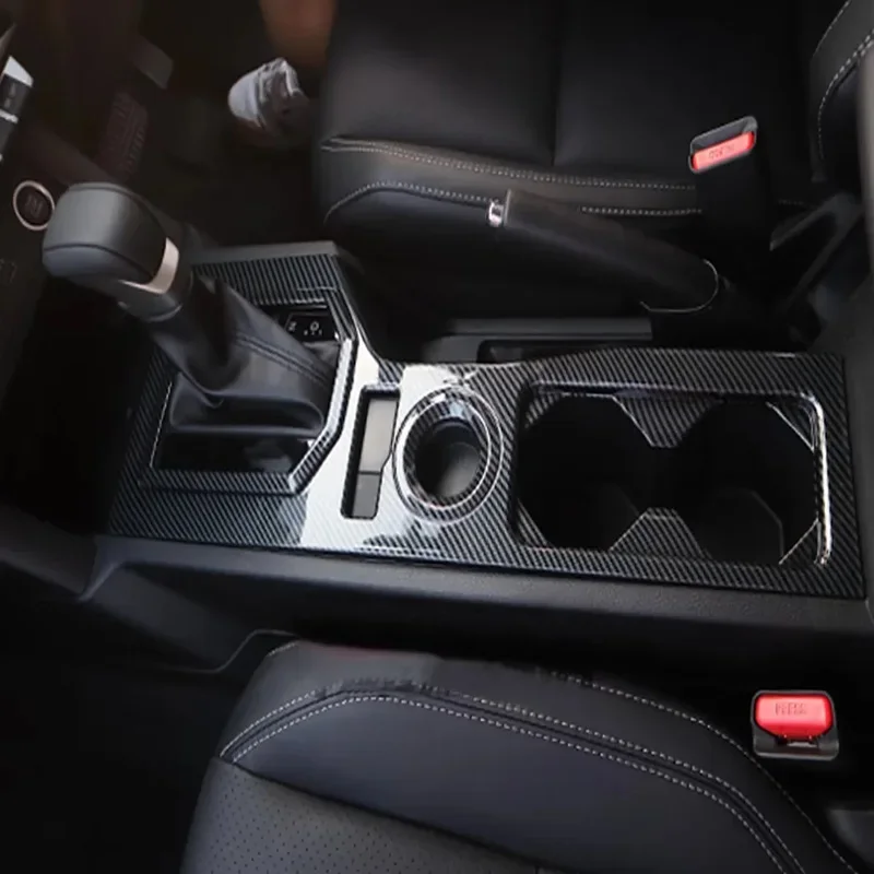 

For Mitsubishi Triton L200 2024 2025 Carbon Fiber Center Console Gear Shift Panel Cover Trim Inner Door Bowl Window Switch Panel