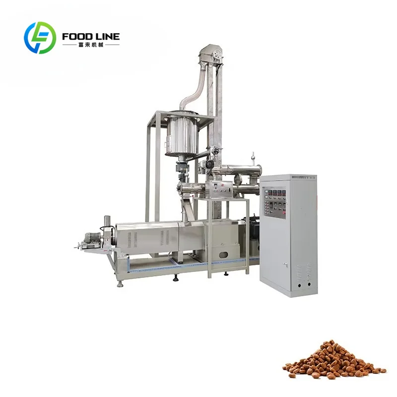 Customized Twin Screw Pet Food Processing Line Wet Dog Food Production Line Multifunctional Pet Extruded Feed Production Line