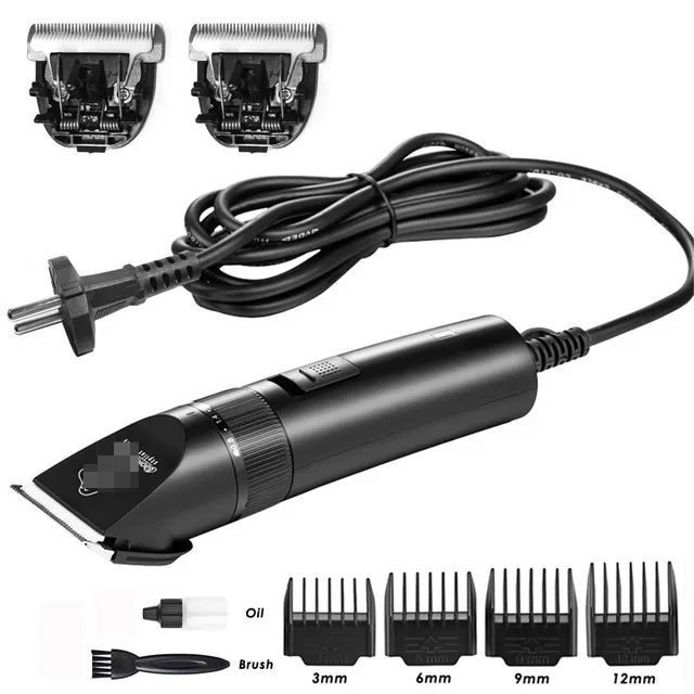 جديد عالية الطاقة المهنية الكهربائية مقص الشعر الحيوانات الأليفة القط الكلب الشعر المتقلب التهيأ الحيوانات المقص الحيوانات الأليفة حلاقة ماكينة حلاقة