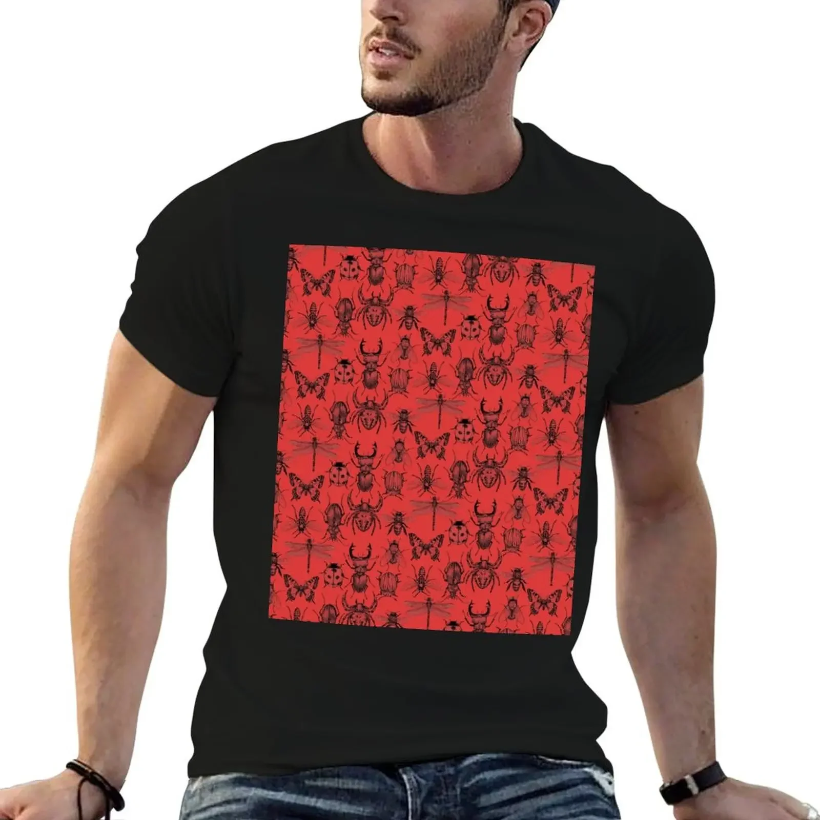 Bugs and insects T-Shirt hippie clothes customizeds mens graphic t-shirts