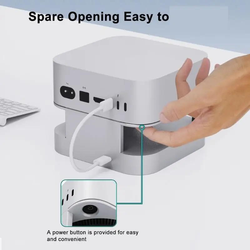 

D08B Подставка из алюминиевого сплава для мини-4-портового адаптера концентратора USB3.0