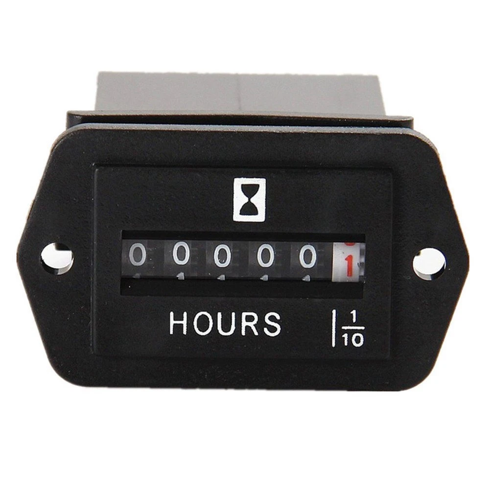 

DC 6-80V Mechanical Hour Meter - Hourmeter for Engine Generator Boat Automobiles Motorcross Motor Truck Tractor