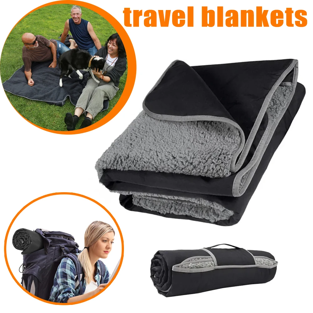 

Travel Blanket Nordic Style Windproof Three-Layer Design Warm and Waterproof Suitable For Camping Picnics Hiking And Winter Use