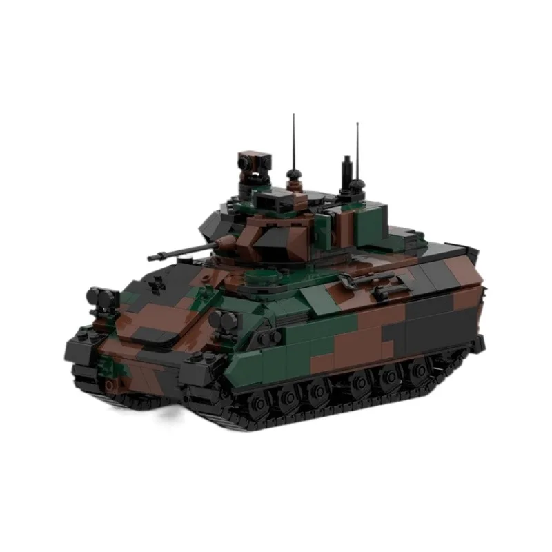 

WW2 Military Tank M3 Bradley Tracked Armored Fighting Vehicle Building Blocks Assembly Model Technology Bricks Toys Kids Gifts