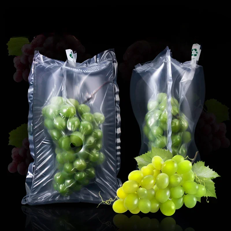 

100pcs Inflatable Grape Packaging Bag Express Filling and Packaging Airbag Bags Anti Shock Anti Drop Inflatable Bubble Column