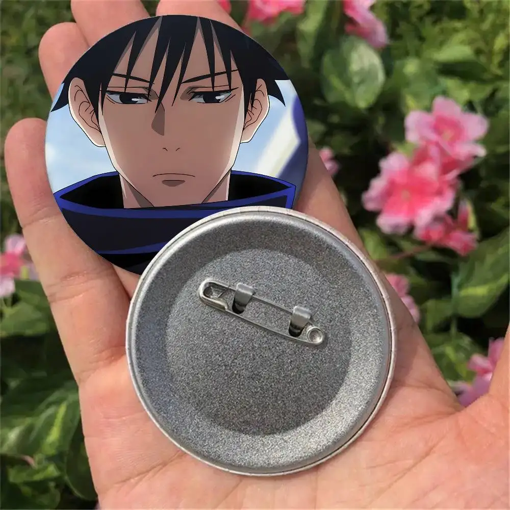 Anime Cartoon Megumi Fushiguro Badges 25 32 44 58 75 Mm Round Cosplay Pin Bag Decor Fans Collect Friends Gifts Brooch Souvenir