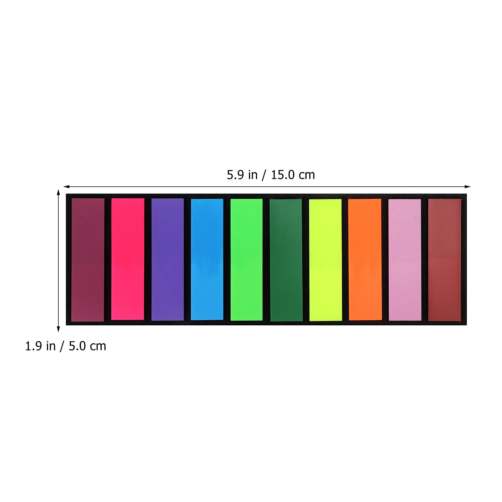 

6 Pack Fluorescent Sticky Notes 10 Colors Easy Distinguish Index Book Tags Page Markers For Reading Diaries Notebooks