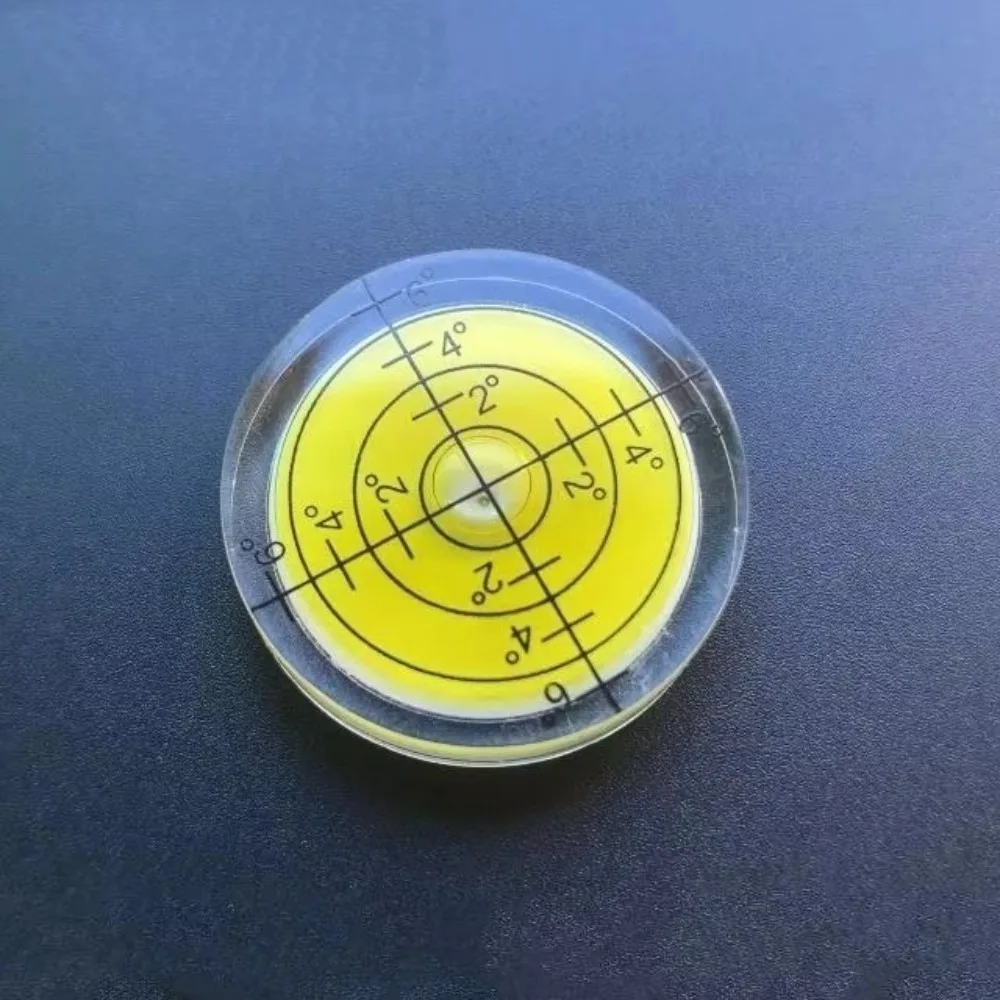 32mm Size Mini Bubble Level 20°-30° Accuracy Acrylic Material Spirit Bubble Level Degree Mark Plastic Construction
