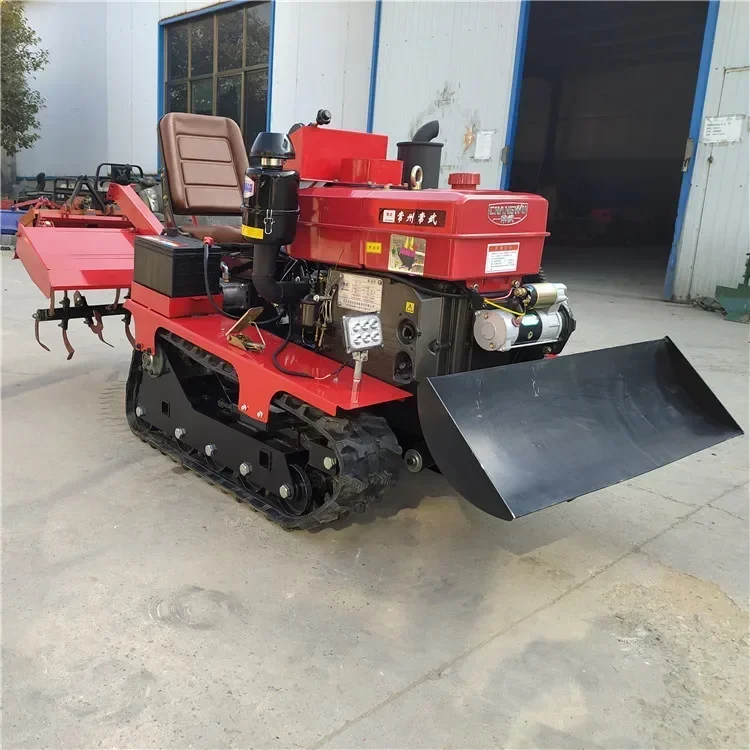 25HP Naik peralatan pertanian traktor mini taman anakan putar dengan alat hitching