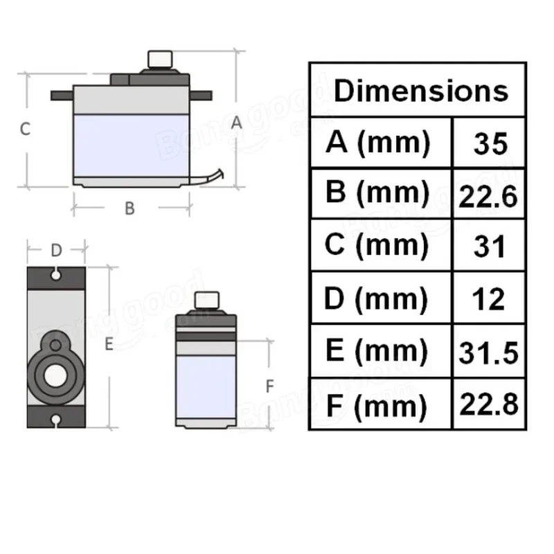 4PCS MG92B 13,8g 3,5 KG Drehmoment Metall Getriebe Digital Servo für RC Modell Drone Flugzeug Hubschrauber Auto boot Roboter DIY Teile