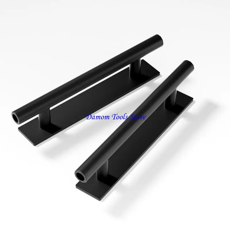 57BE 2 Pcs Self-Adhesive Plastic Furniture Handles for Windows Wardrobes Sliding Door