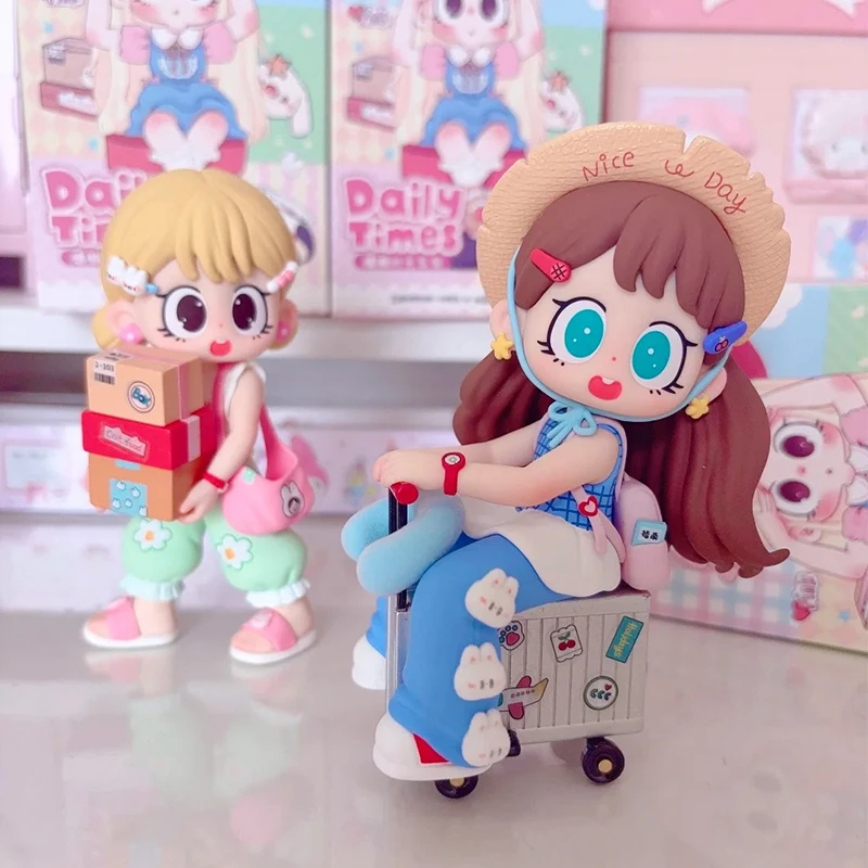 Milay Daily Times Series Blind Box Milay Action Anime Figurie Mystery Box Kawaii Girl Model Surprsie Bag Home Desk Decor Speelgoed