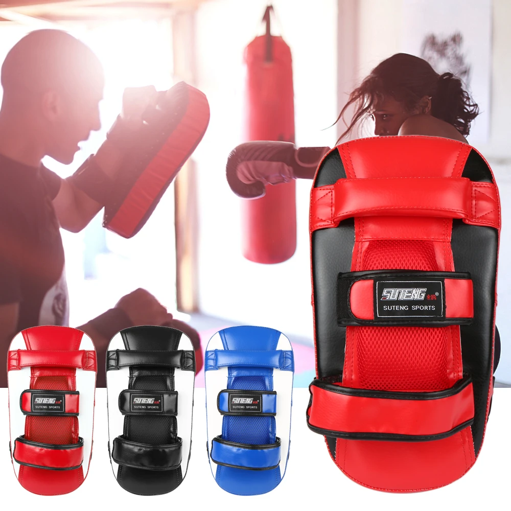 Boxing Glove Kick Boxing Muay Thai Punching Pad Curved Strike Shield Boxing Training Mitt Punching Pad Sports Practice Equipment