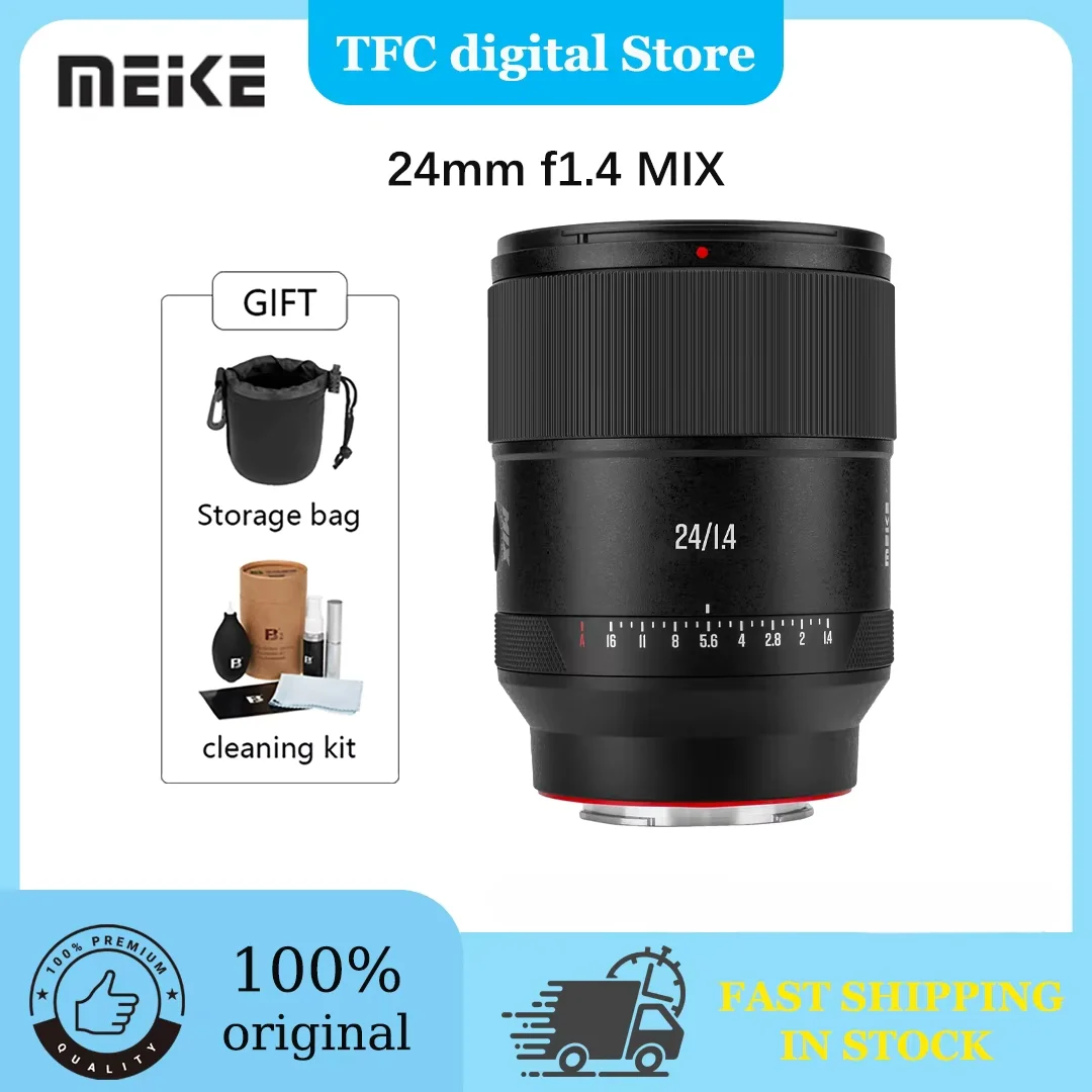 

Объектив Meike 24mm f1.4 MIX Full Frame с автофокусом STM для камер с байонетом E