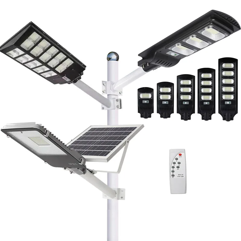 

IP65 Waterproof Integrated Led Lamp Outdoor Solar Lampara 60w 90w 120w 100w 200w 300w 400w 500w 1000w Solar Led Street Light