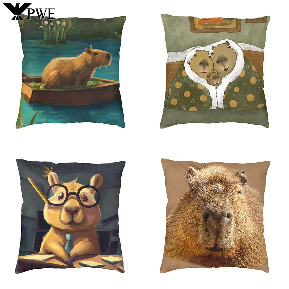 Customizable Capybara Home Cushion Cover Animal Pet Nordic Throw Pillow Cover Home Decor Pillow Case