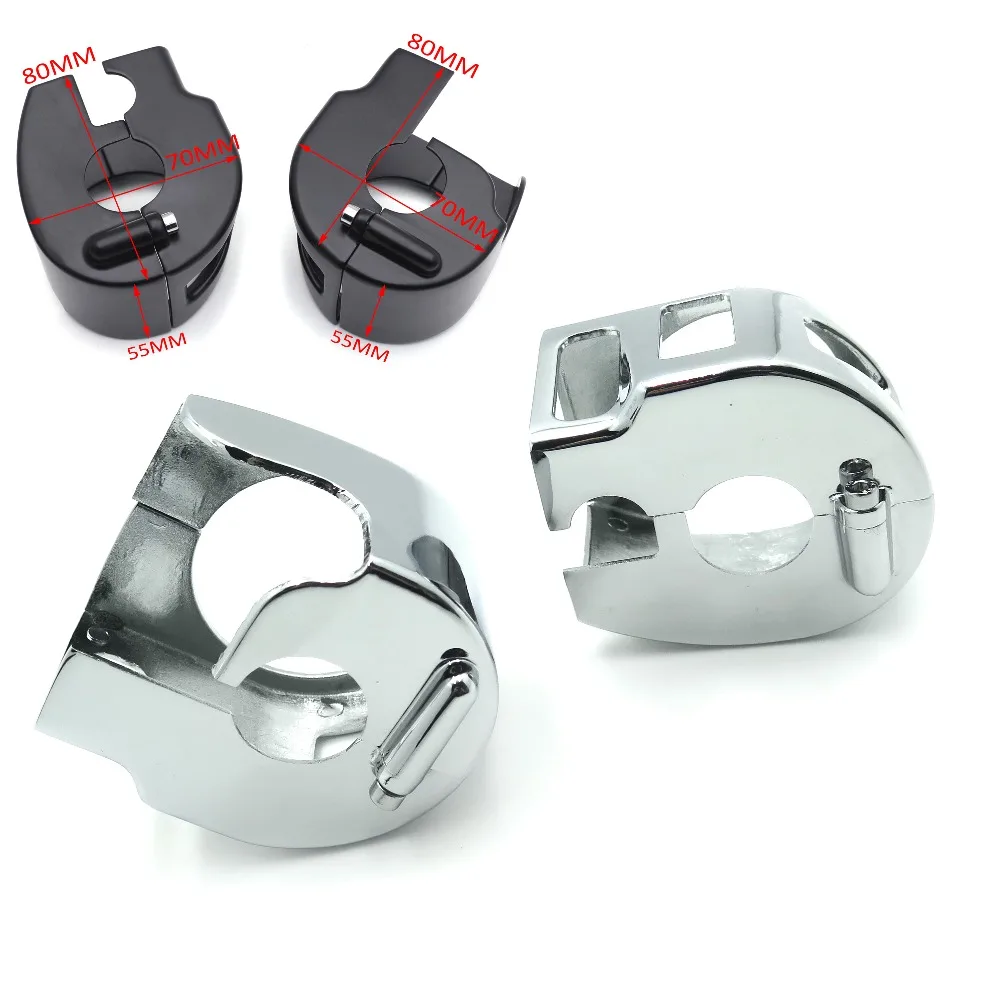 Motorcycle Switch Housing Cover For 1999-2008 Kawasaki Vulcan 1500 1600 All Model Chrome Yamaha V-Star XVS 650 Classic/Silverado