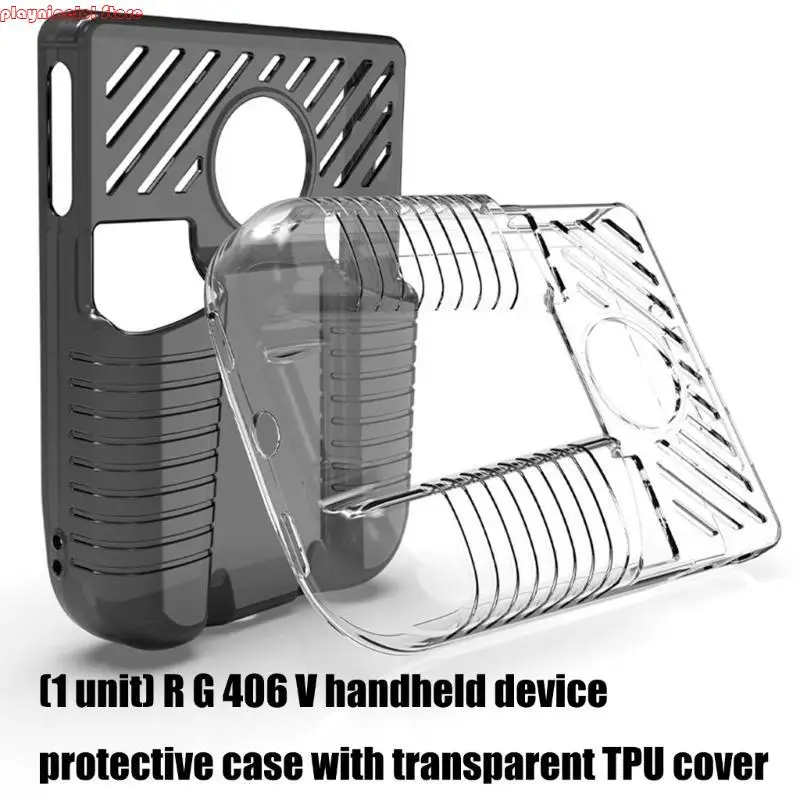 Gamepad Cover TPU Protective Case Scratchproof Handheld Console Accessories Bumper Housing for RG406V Shockproof Shell